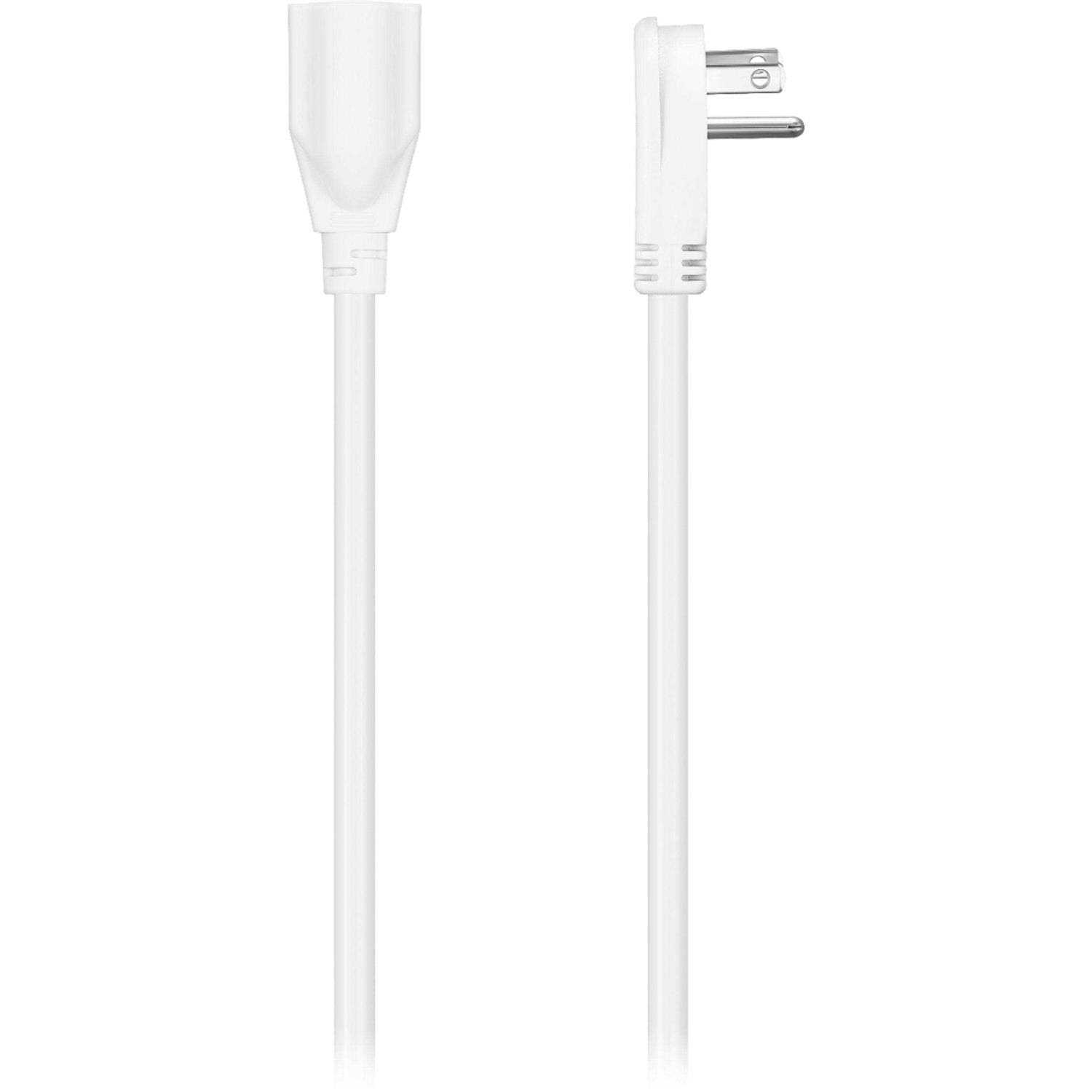 Insignia 18 White Low-Profile Extension Cable - Cheap Fitting