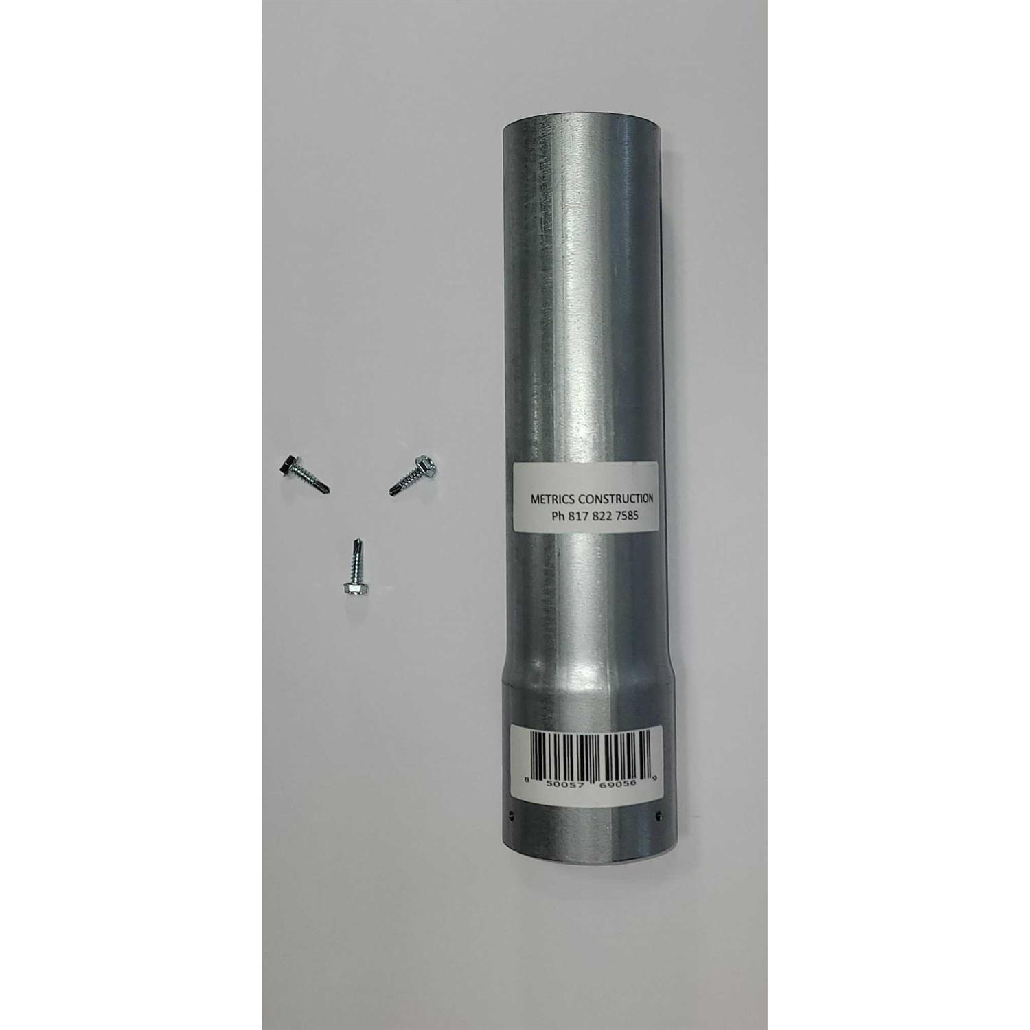 Fence height Post Extender 1-5/8, 1-7/8, and 2-3/8 dia. increase up to 36 in. Galvanized - Cheap Fitting