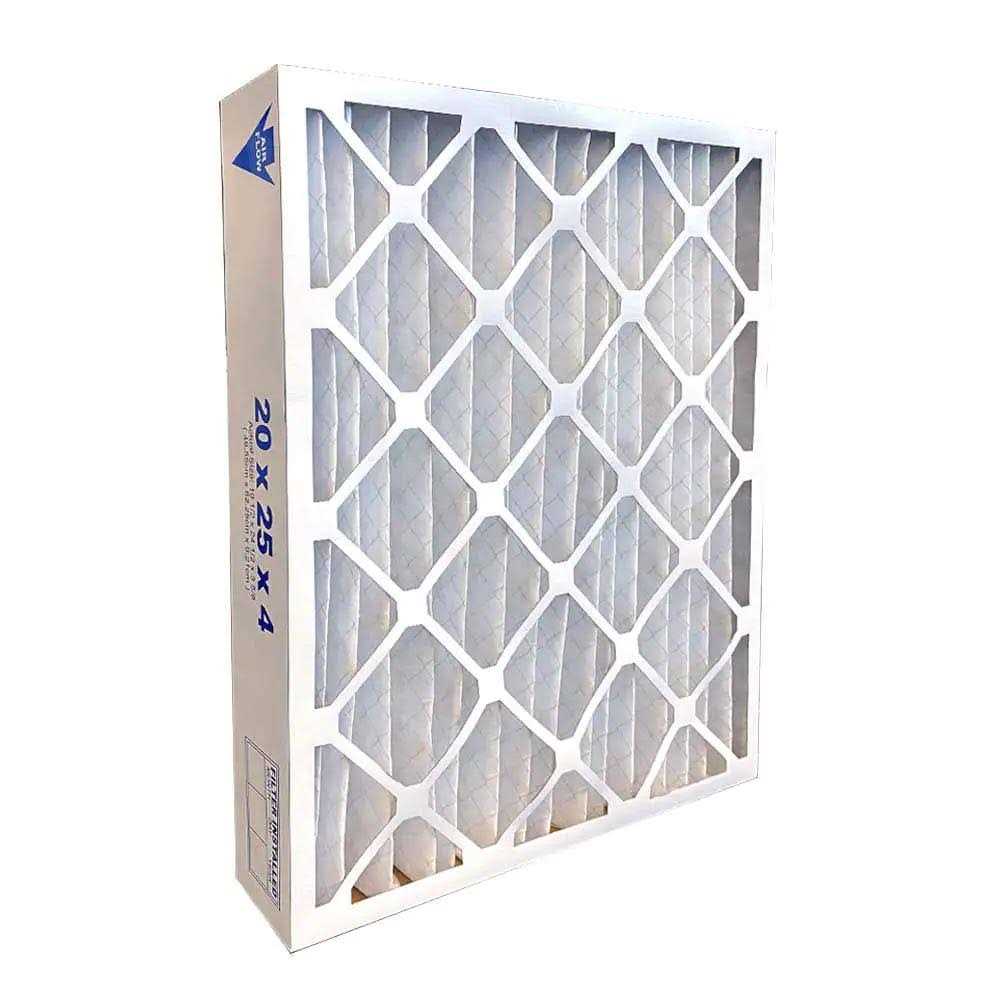 BestAir 25 in. W x 20 in. H x 4 in. D 8 MERV Pleated Air Filter - Cheap Fitting