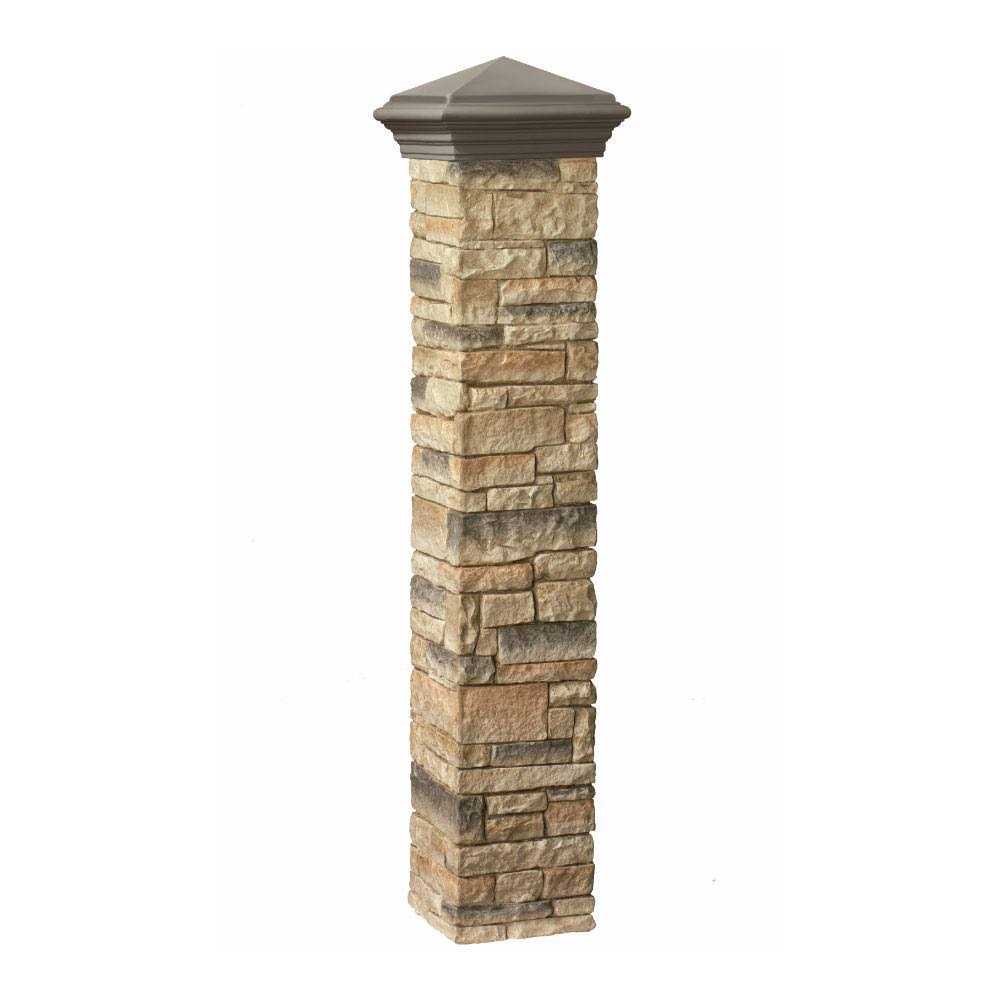 Deckorators Cast Stone Post Covers 42 Inch - Cheap Fitting