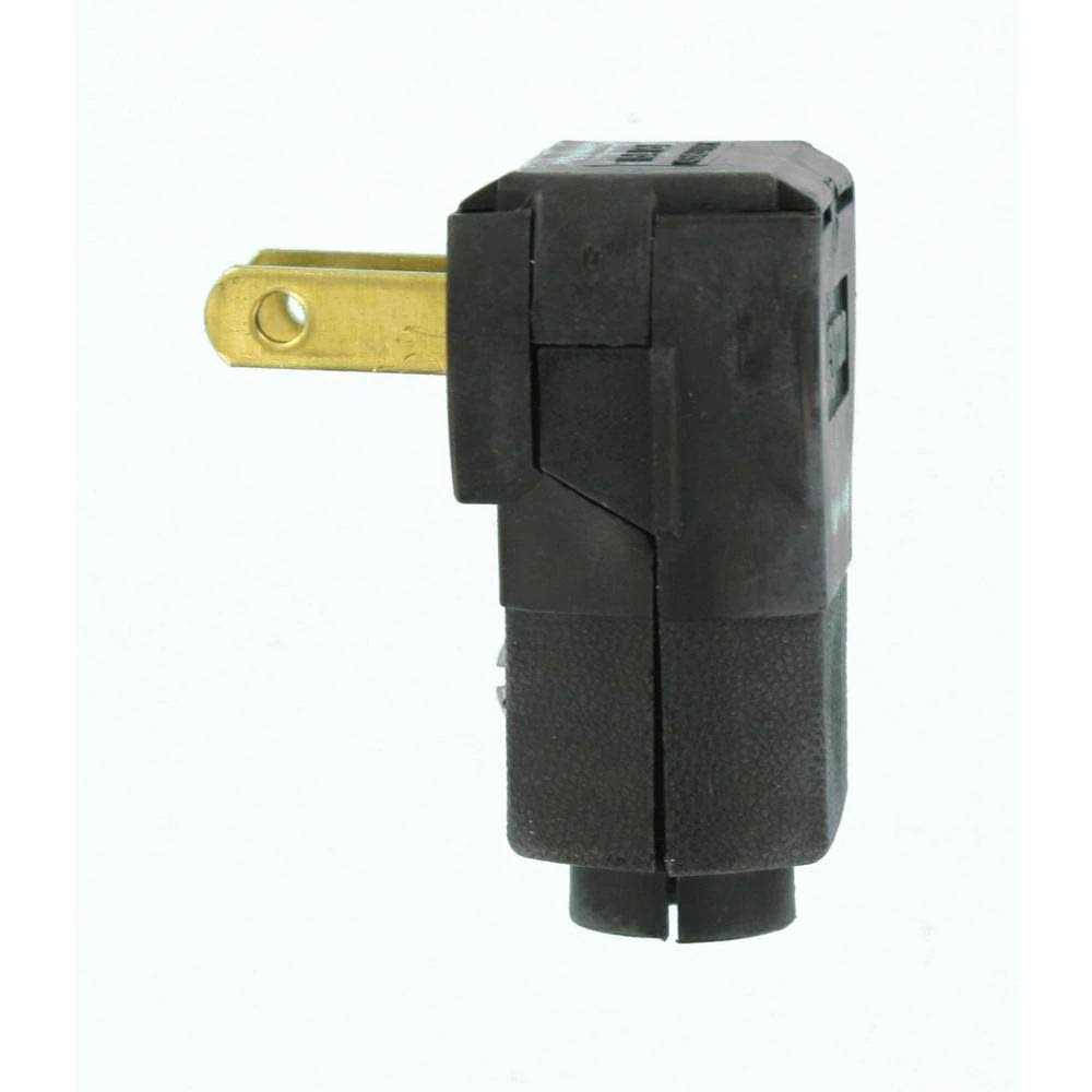 Leviton Black Angle Plug C25-101AN-00E - Cheap Fitting