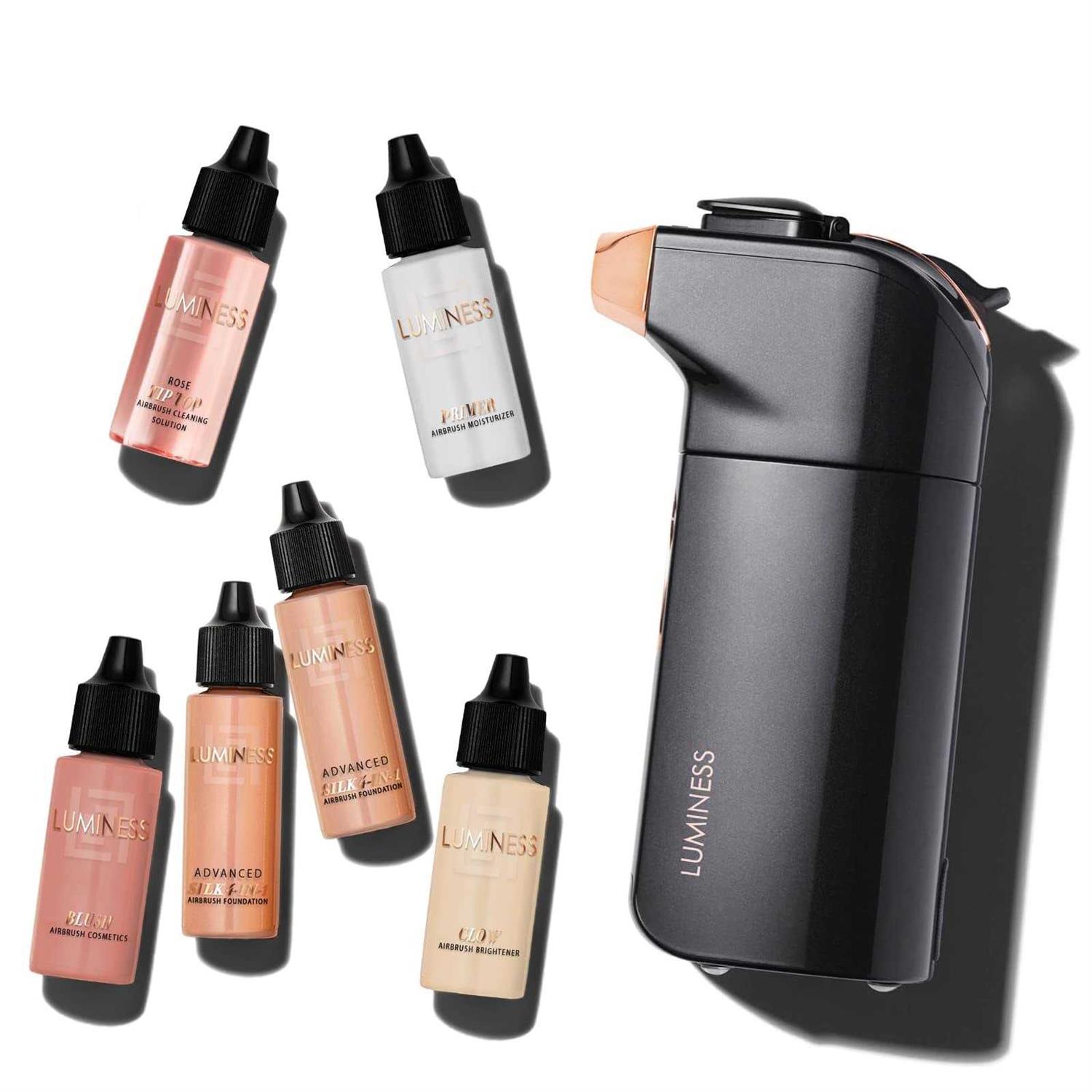Luminess Breeze Duo Airbrush Makeup System Coverage – 9-Piece Kit includes 2x Silk Airbrush Foundation - Cheap Fitting