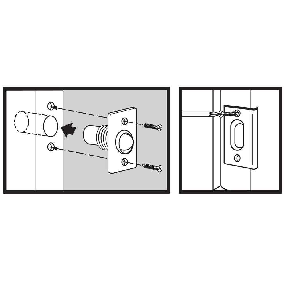 Everbilt Satin Nickel Adjustable Latch Ball Catch - Cheap Fitting