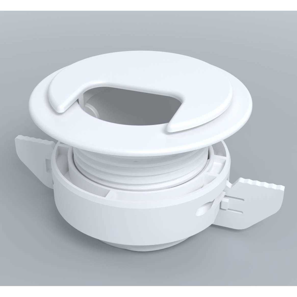 Twist Lock Grommet Cable Wire Cord Management Self Locking Grommet with Cover for Walls - Cheap Fitting