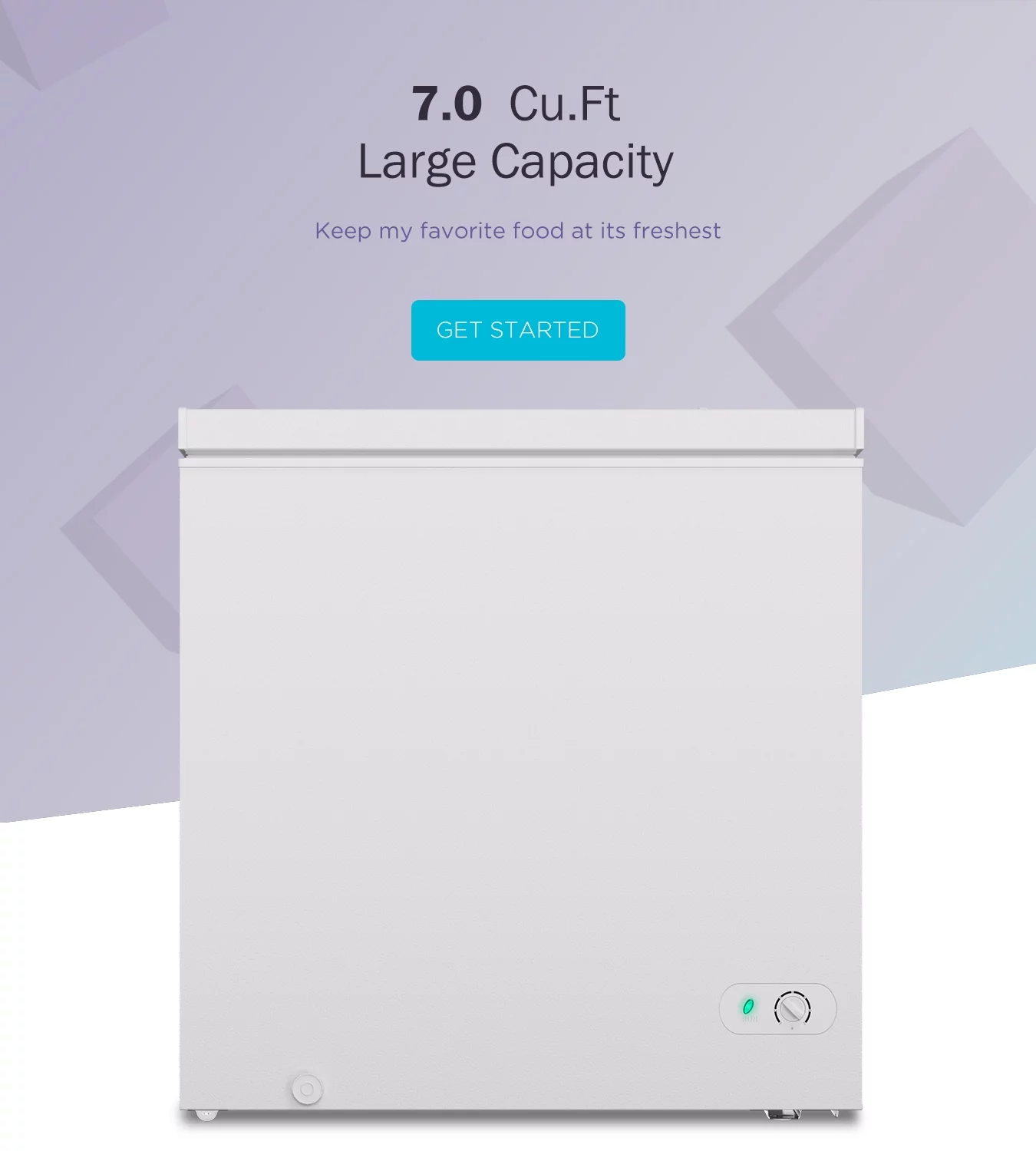 Northair 7.0 Cu ft Garage Ready Chest Freezer with Adjustable Temperature Controls - Cheap Fitting