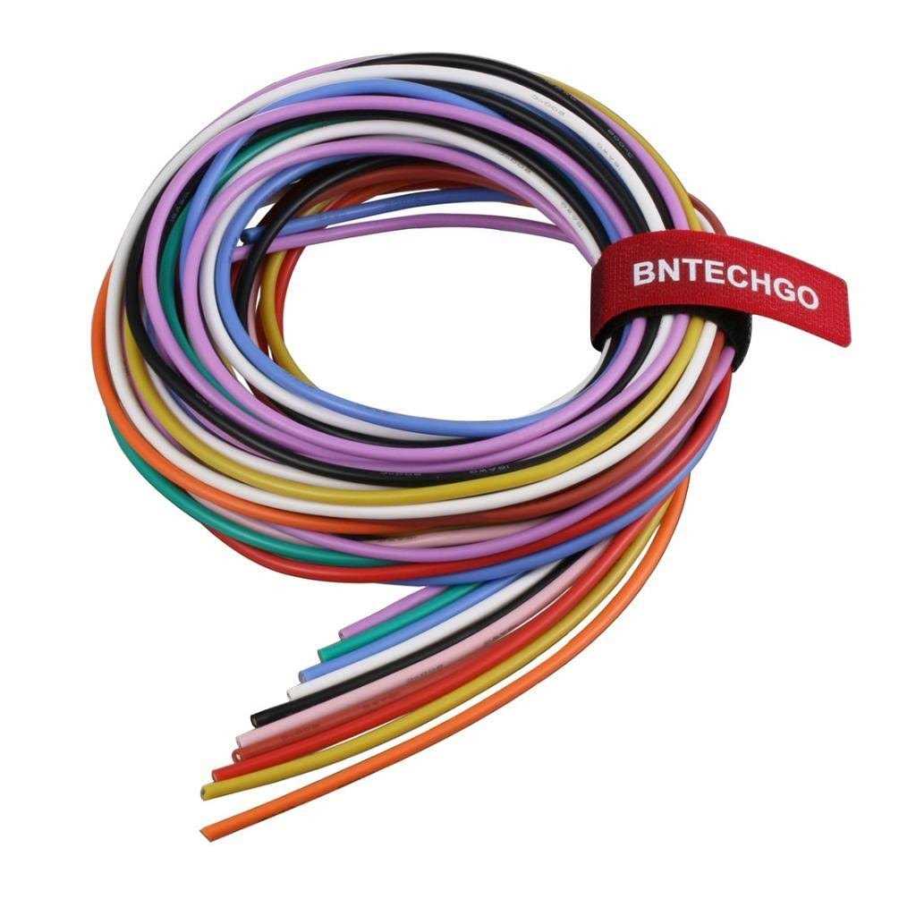 BNTECHGO Gauge Silicone Wire Kit 7 Color Each Flexible AWG Stranded Tinned Copper Wire - Cheap Fitting