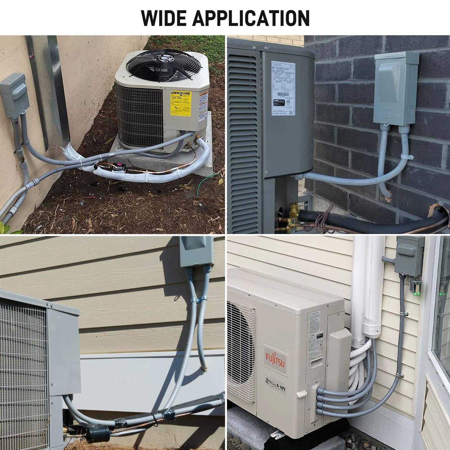 DWALE Liquid-Tight Conduit and Connector Kit,Flexible Non Metallic Liquid Tight Electrical Conduit - Cheap Fitting