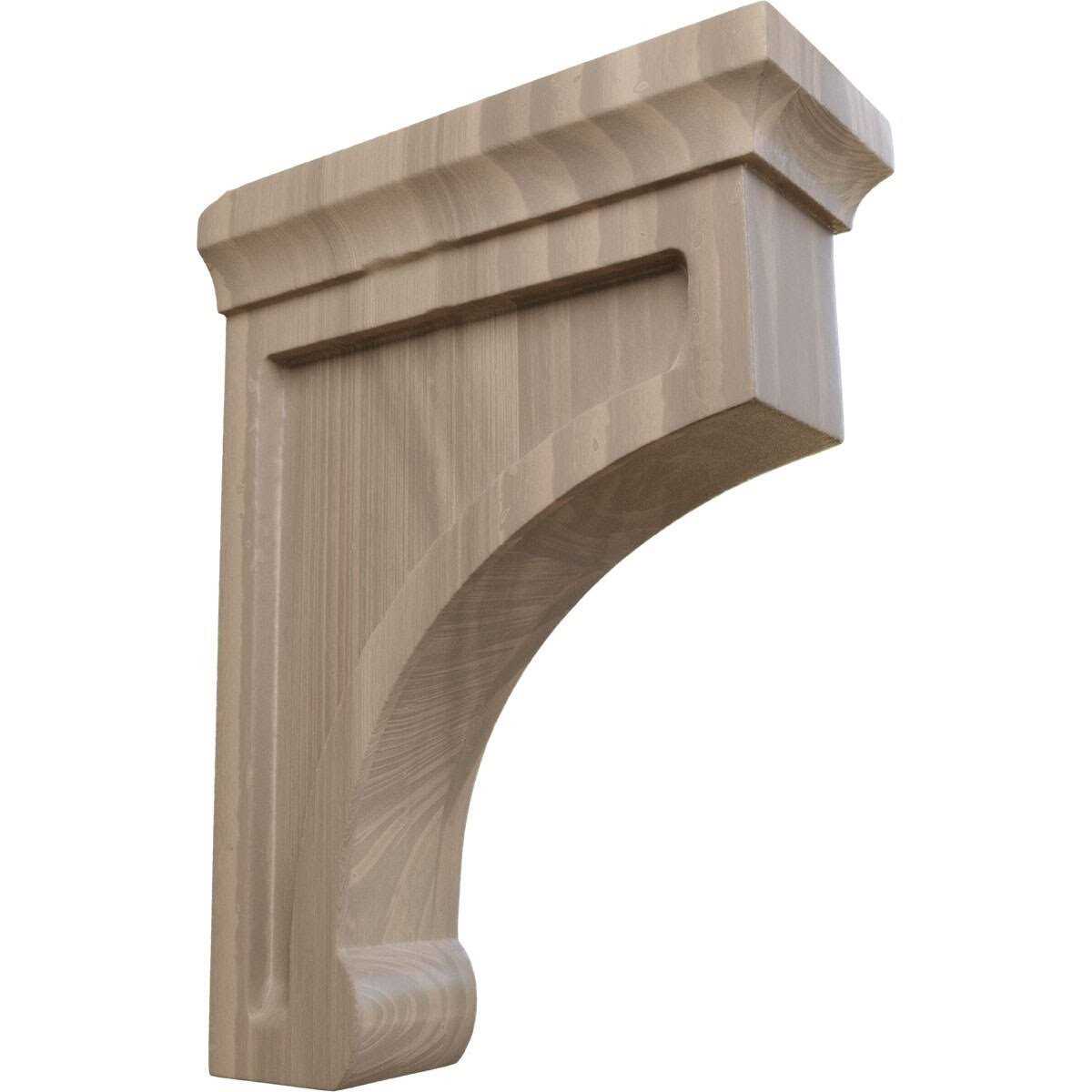 Ekena Millwork BKTW02X04X06GORW 2.5 x 4 x 6 in. Small Gomez Wood Bracket - Cheap Fitting