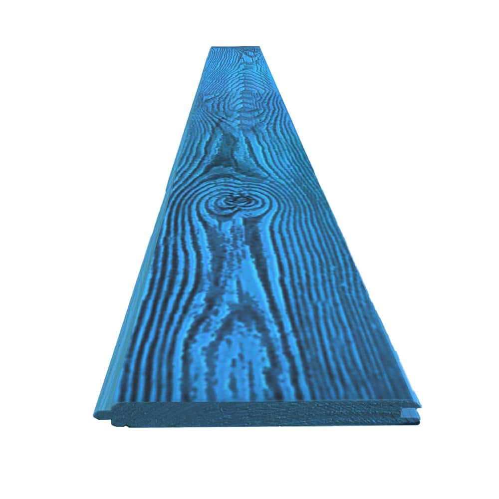 CALHOME 3/4 in. x 7 ft.Wire Brushed Thermally Modified Stained Knotty Pine Tongue and Groove Siding Board - Cheap Fitting