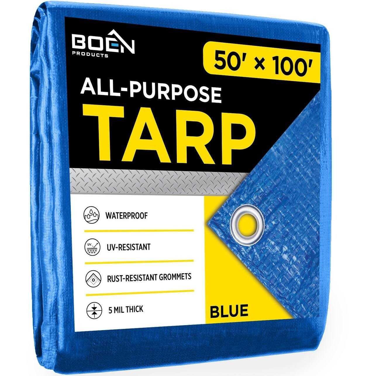 Boen Heavy Duty Poly Tarp Waterproof - Cheap Fitting
