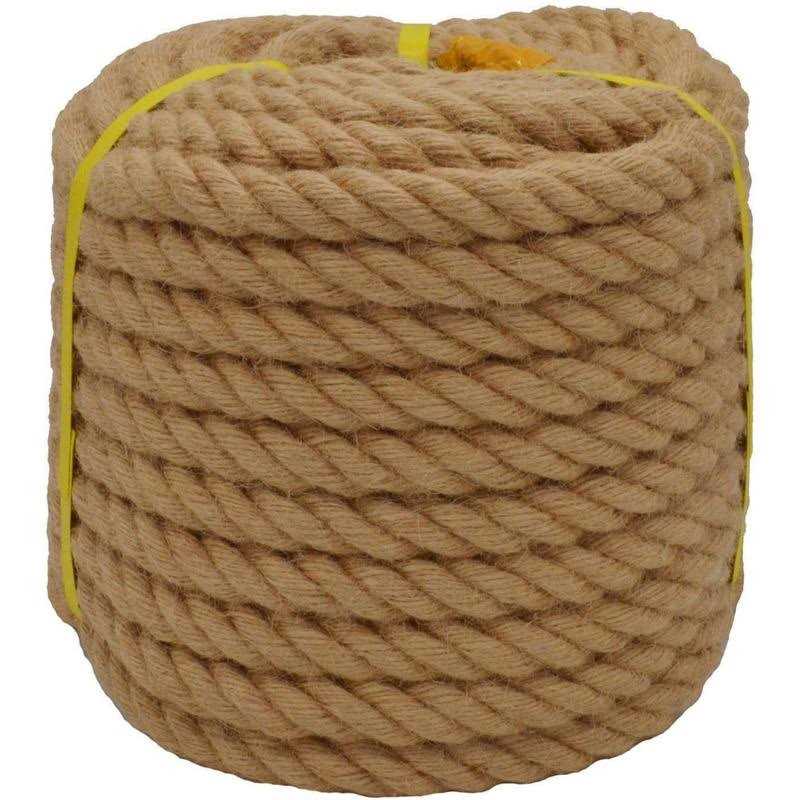 YUZENET Twisted Manila Rope Jute Rope Natural Thick Hemp Rope for Docks - Cheap Fitting