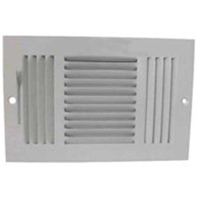 ProSource SW03-10X6 3-Way Sidewall Register - Cheap Fitting