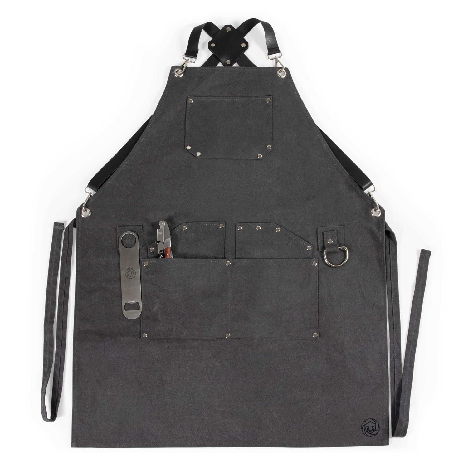 Picnic Time Collins Waxed Canvas Mixologist Apron - Cheap Fitting
