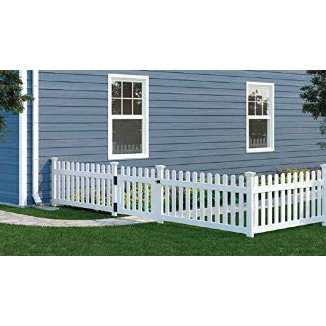 Zippity Outdoor Products No-dig Newport Picket Gate with Stainless Steel Hardware - Cheap Fitting
