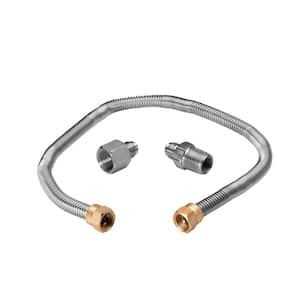 Celestial Fire Glass 36 in. Whistle Free Flex Hose for Gas Fire Pits - Cheap Fitting