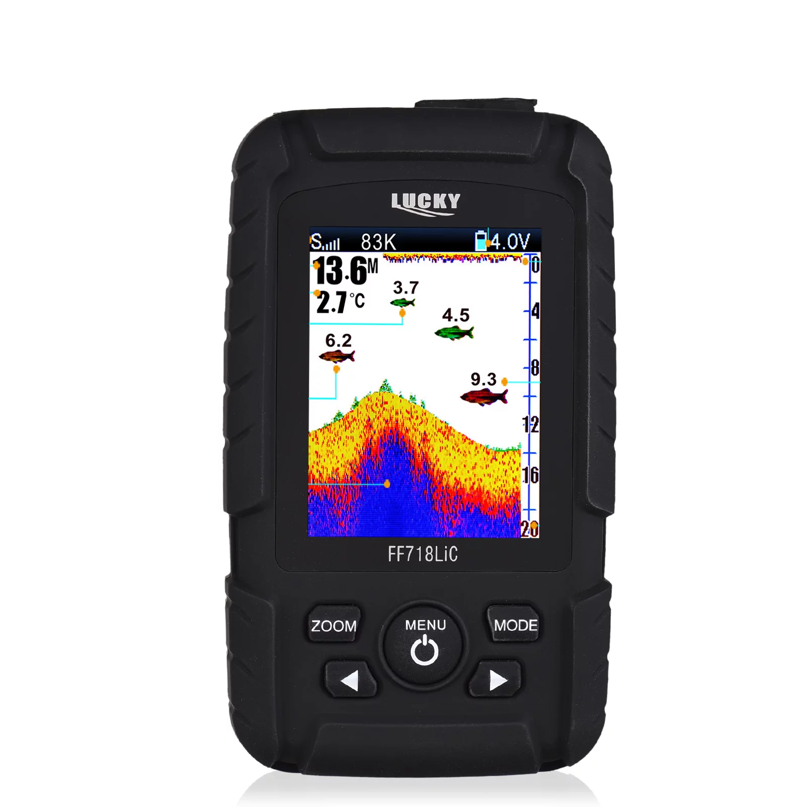 Arealer Portable Fish Finder Handheld Wired Fish Depth Finder Sonar Transducer for Boat Kayak Fishing - Cheap Fitting