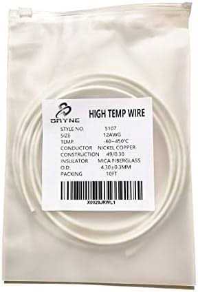 Bryne Mica High Temperature wire -60~450 Degree C,Strands of Nickel plated copper wire,Insulation by Mica and Fiberglass,used in harsh environments - Cheap Fitting