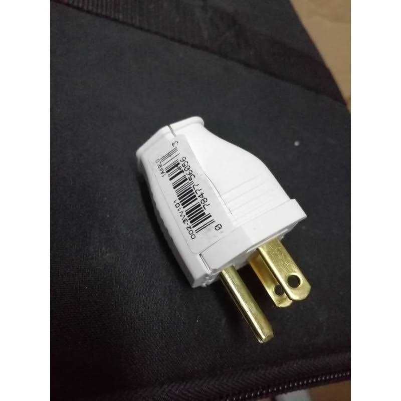 Leviton 2 Pole 3 Wire Black Grounding Plug 000-3W101-00E - Cheap Fitting