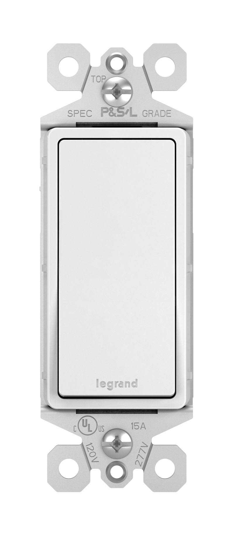 Legrand – TM870W – Single-Pole Switch – Radiant White - Cheap Fitting