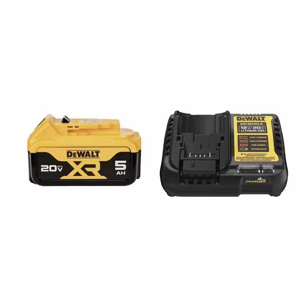 Dewalt 20-Volt Maximum XR 5.0 Ah Battery Pack and Charger - Cheap Fitting