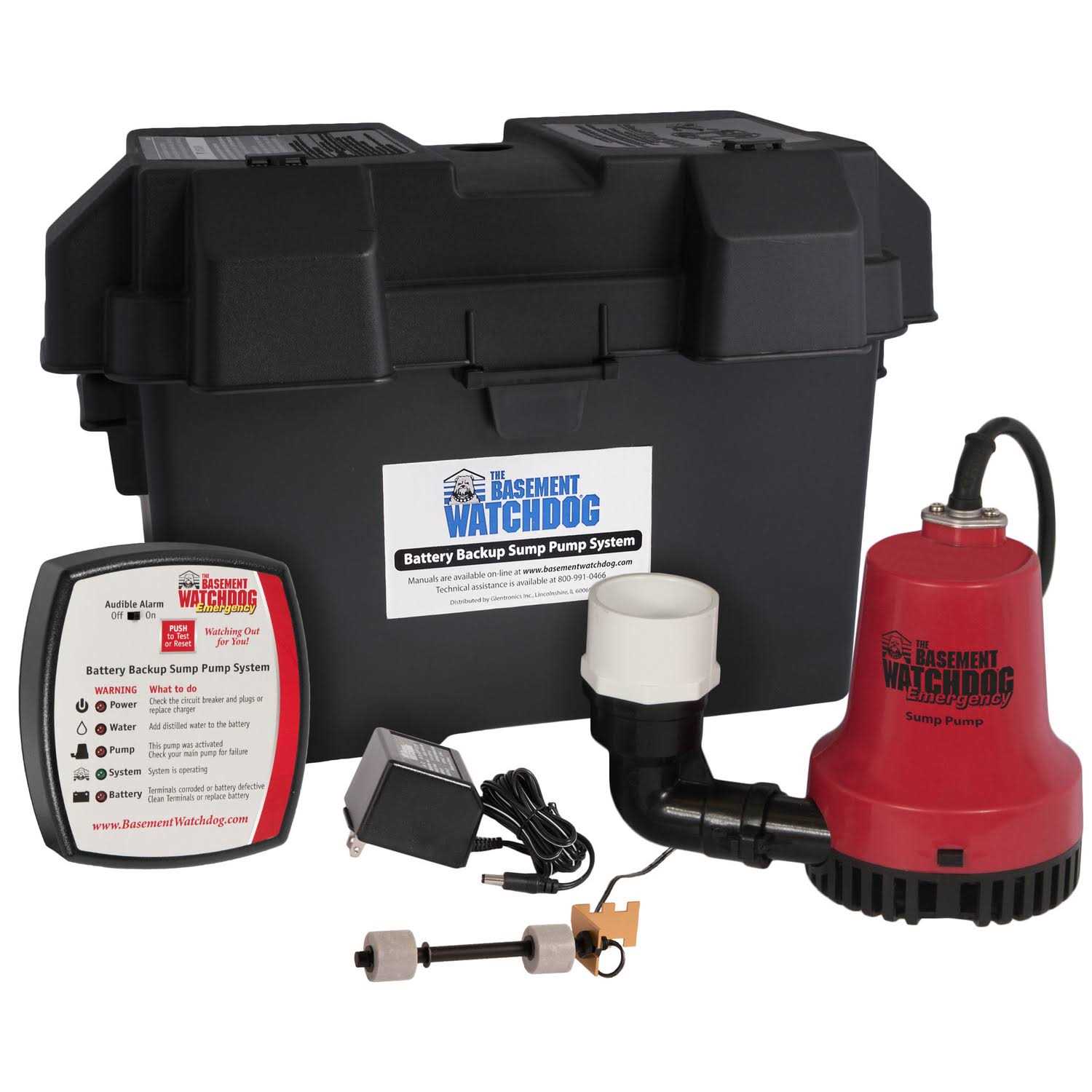 Basement Watchdog BWE Emergency Backup Sump Pump - Cheap Fitting