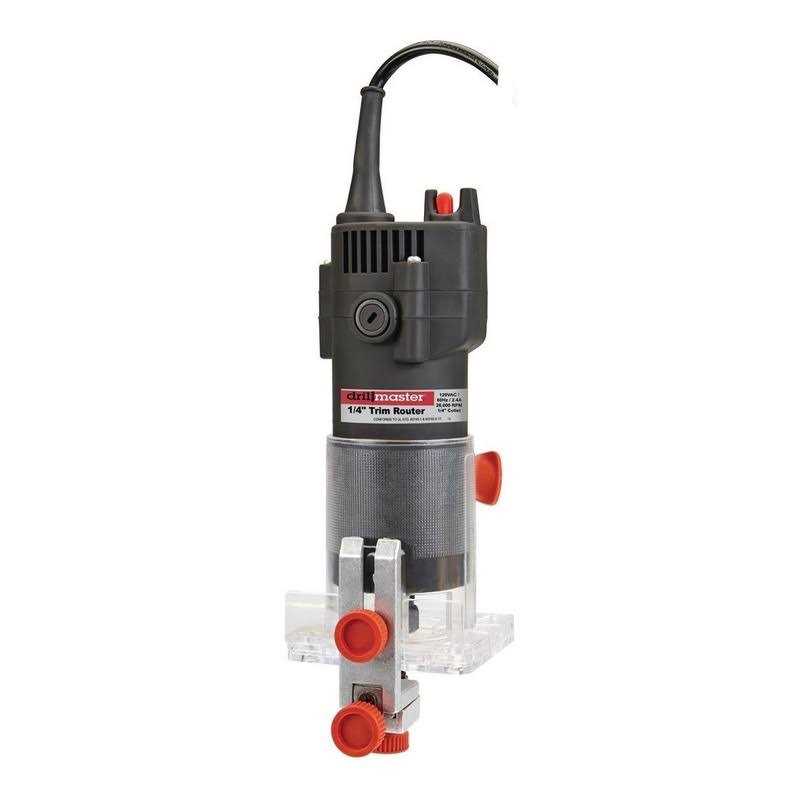 Drill Master 1/4 in. 2.4 Amp Trim Router 62659 - Cheap Fitting