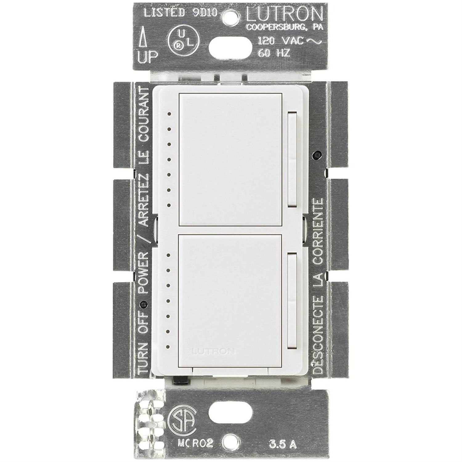 Lutron MA-L3L3-WH Maestro Dual Dimmer - Cheap Fitting