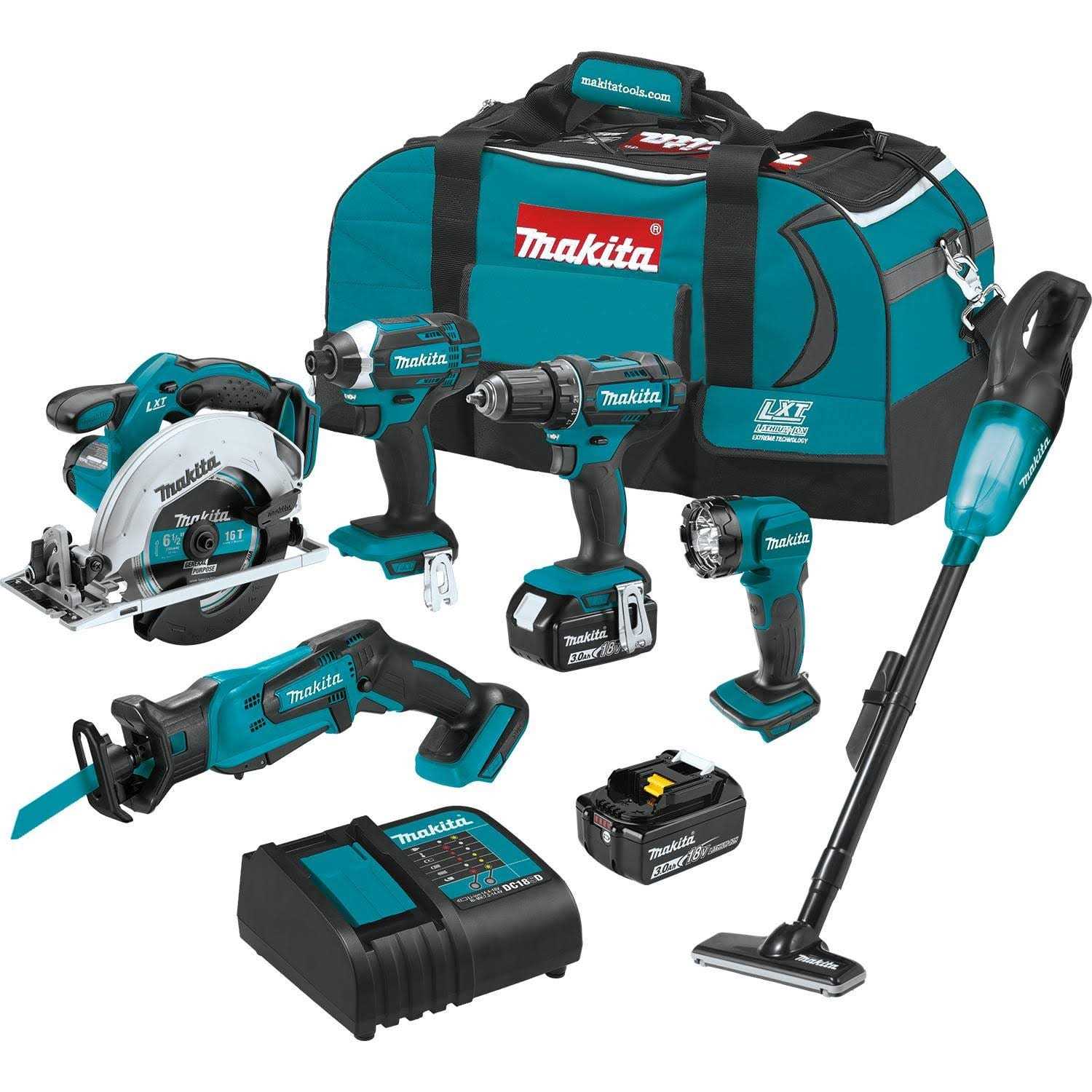 Makita XT614SX1 18V LXT Lithium-Ion Cordless 6-Piece Combo Kit - Cheap Fitting