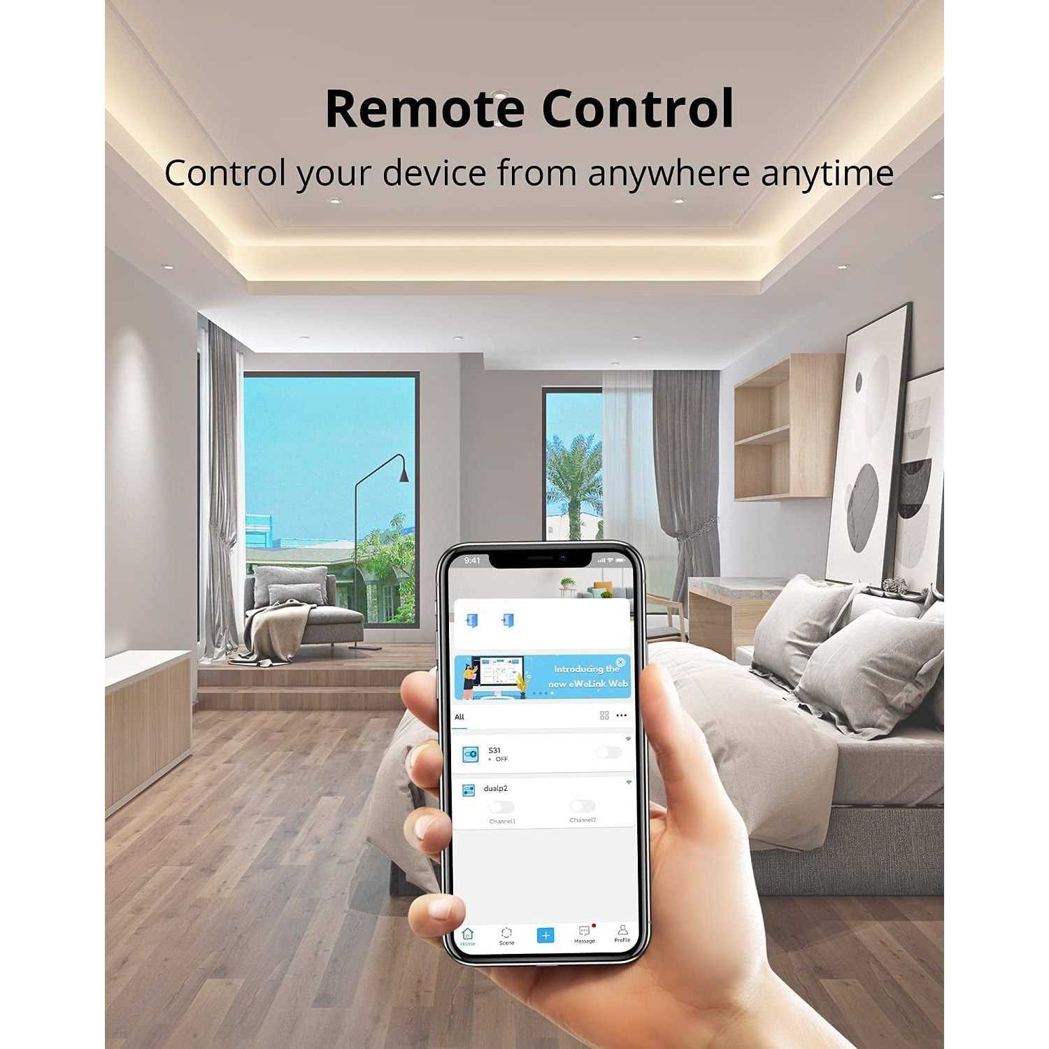 Sonoff S31 WiFi Smart Plug with Energy Monitoring 15A Smart Outlet Timer Switch ETL Certified - Cheap Fitting