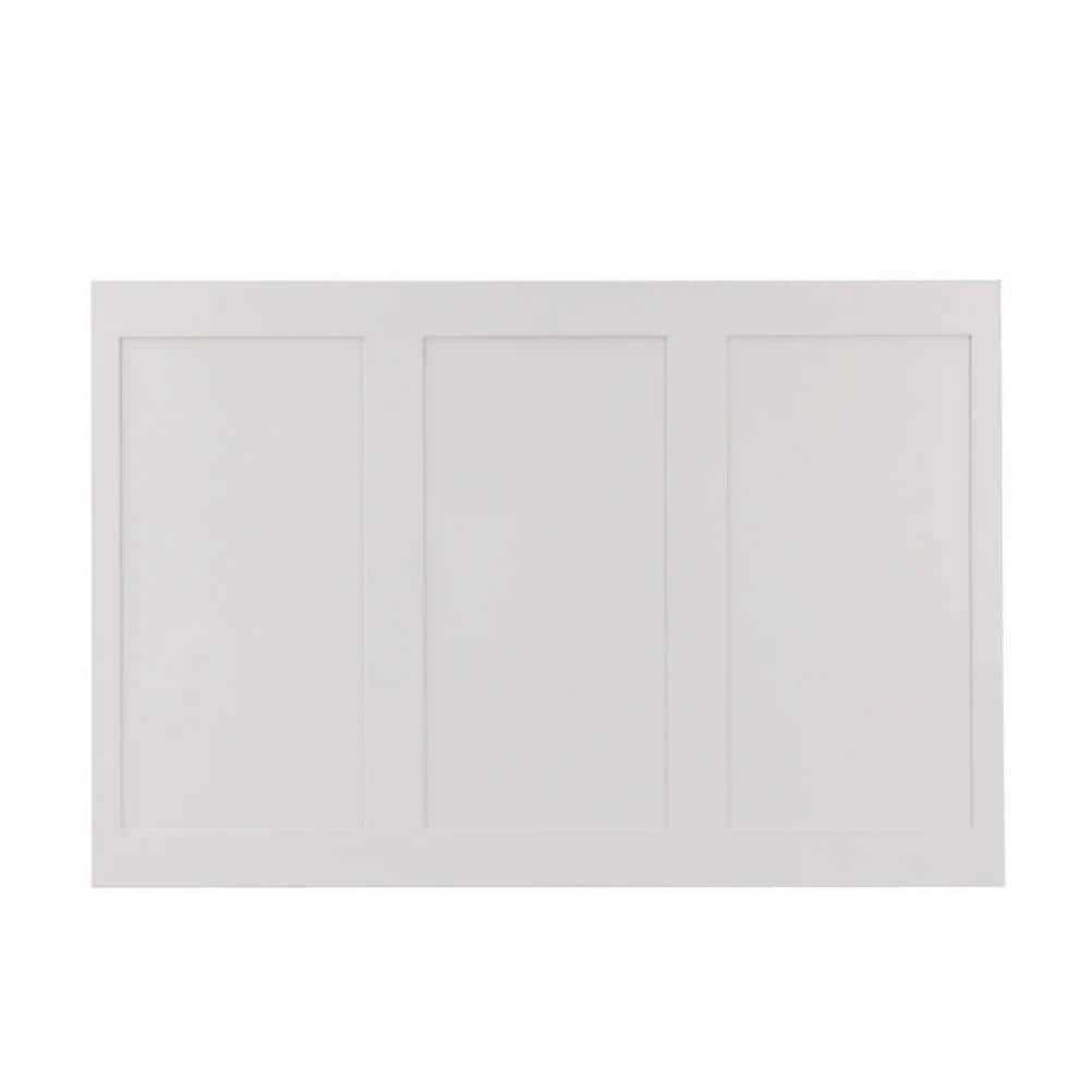 1/4 in. x 48 in. x 32 in. Shaker Style Primed MDF Wainscot Paneling - Cheap Fitting