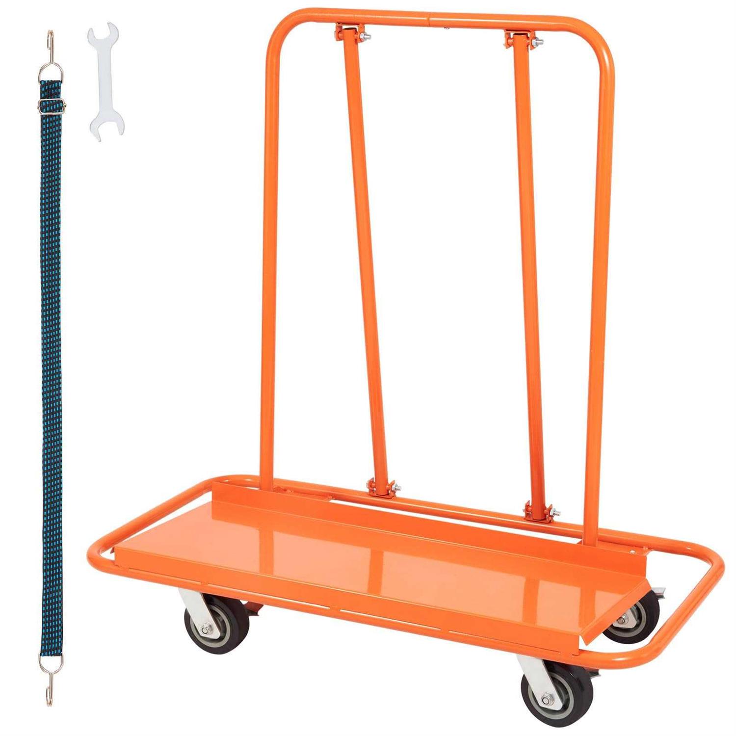 VEVOR Drywall Cart, 3000 LBS Panel Dolly Cart with 45.28 x 21.8 Deck and 5 Swivel Wheels - Cheap Fitting