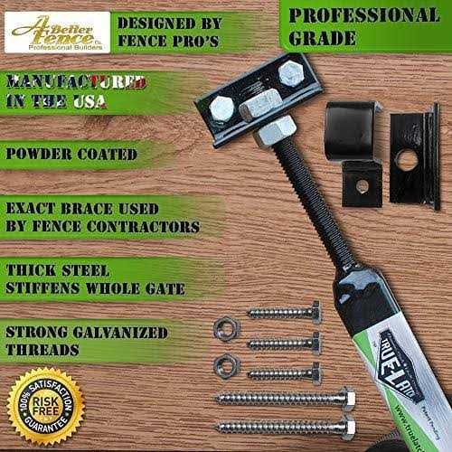 True Latch Telescopic Gate Brace Wood Privacy Fence Anti Sag Gate Kit - Cheap Fitting