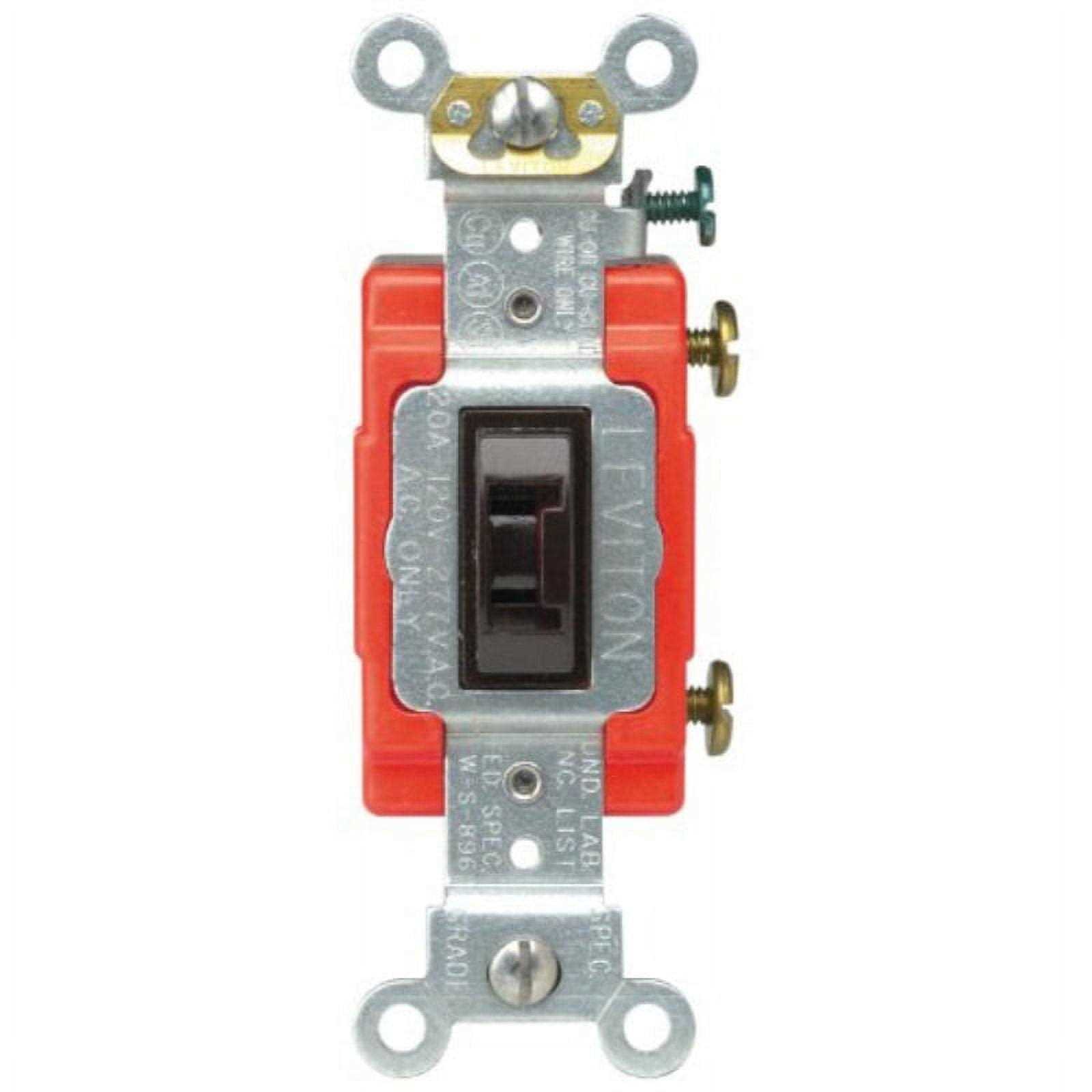 Leviton 20 Amp Single-Pole Toggle Switch 1221 - Cheap Fitting