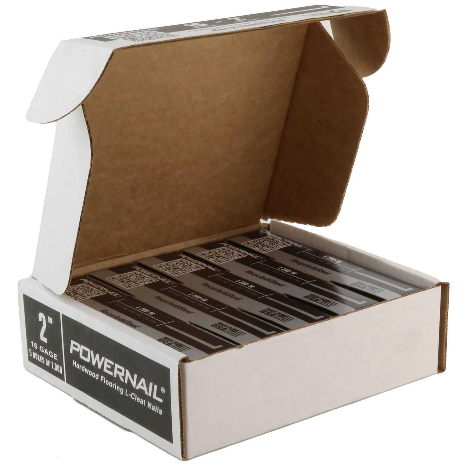 Powernail 16-Gauge 2-Inch L-Style Flooring Cleat Nail - Cheap Fitting