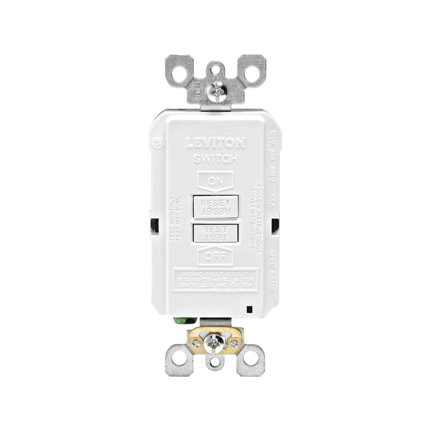 Leviton GFRBF-W Slim Blank GFCI - Cheap Fitting