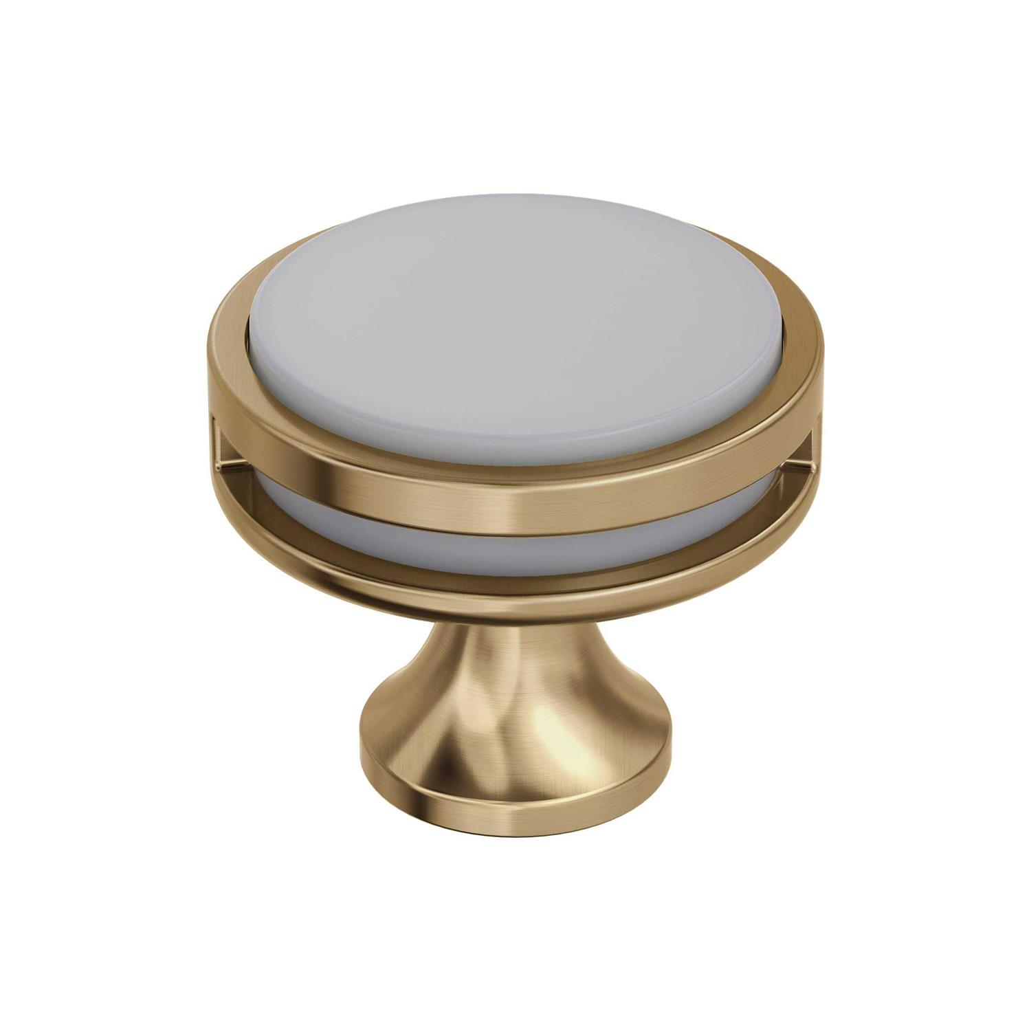 Amerock Oberon 1-3/8 in. Diameter Champagne Bronze/Frosted Acrylic Cabinet Knob BP36608CZFA - Cheap Fitting