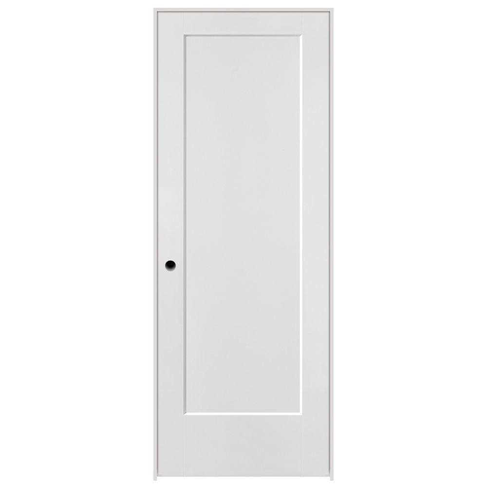 Masonite 80 in. 1 Panel Lincoln Park Primed Composite Single Prehung Interior Door - Cheap Fitting