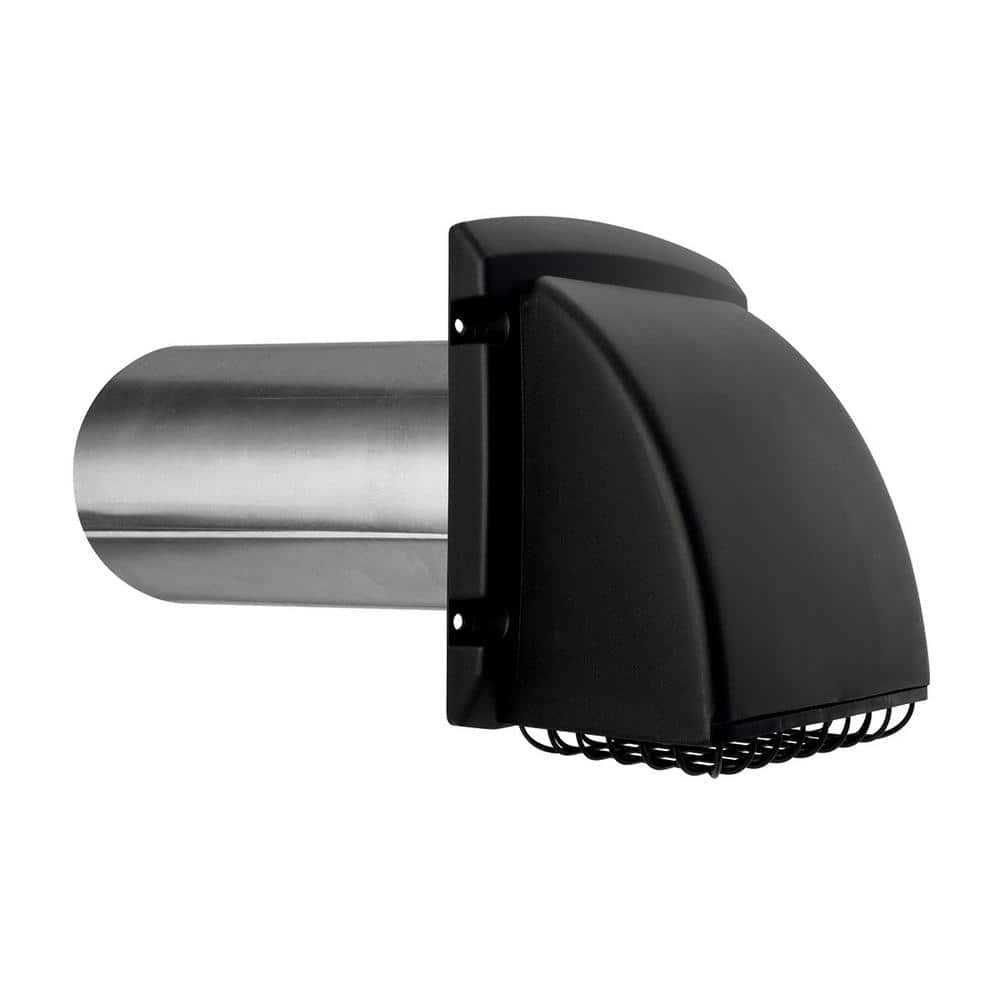 Everbilt 4 in. Wide Mouth Black Vent Hood - Cheap Fitting