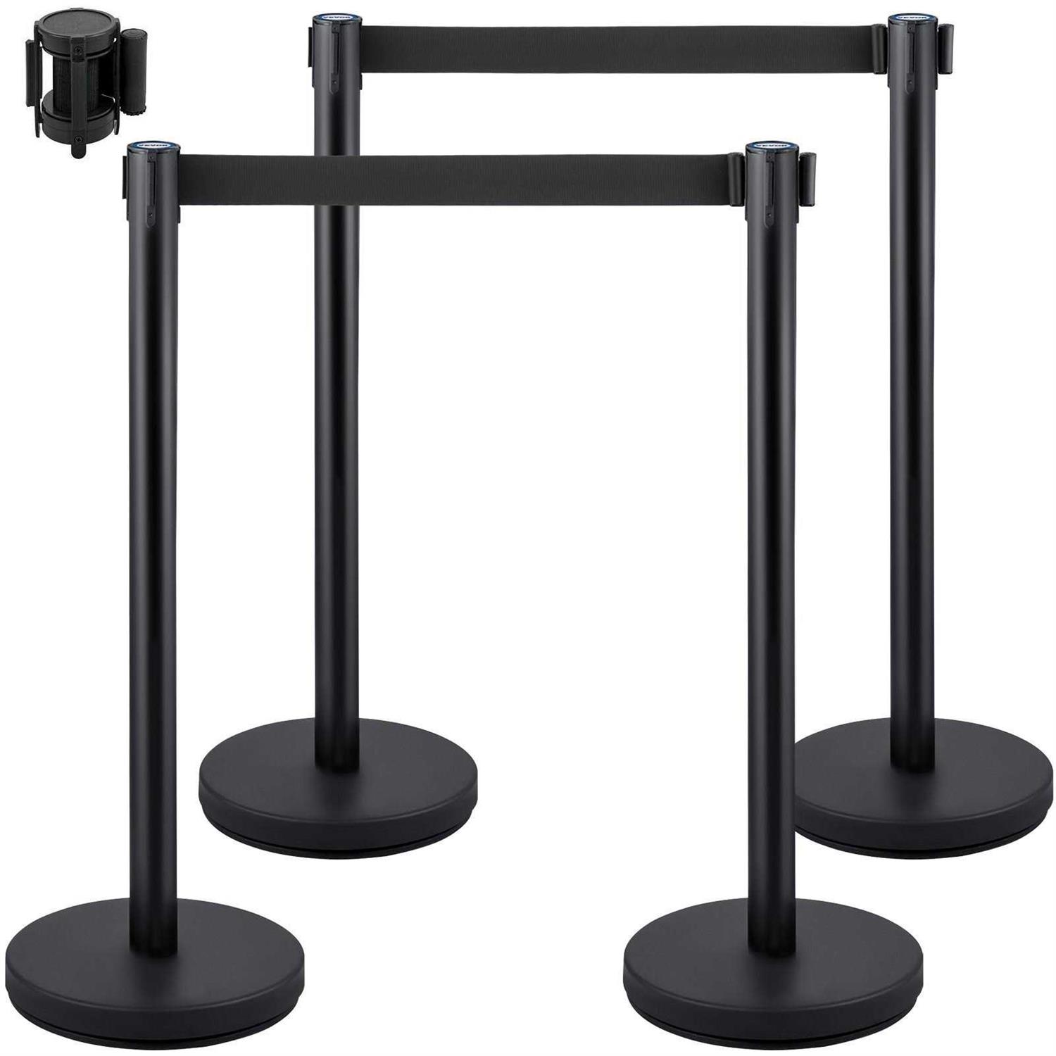 VEVOR Crowd Control Stanchion Set, Stanchion Set with 6.6 ft/2 m - Cheap Fitting