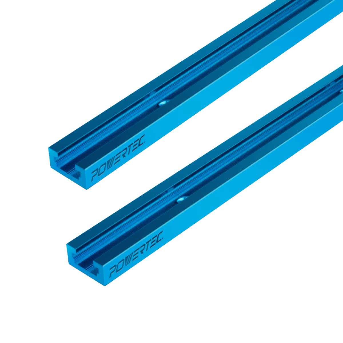 POWERTEC Double-Cut Profile Universal T-Track with Predrilled Mounting Holes - Cheap Fitting