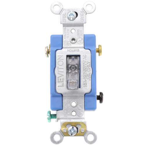 Leviton 1201-PLC 15 Amp Single-Pole Toggle Switch Industrial - Cheap Fitting