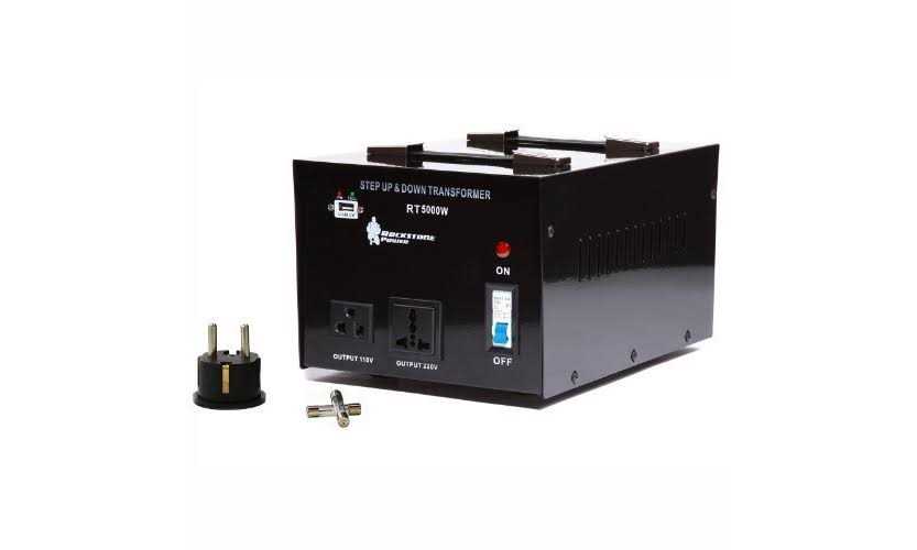 Rockstone Power 5000 Watt Voltage Converter Transformer Heavy Duty Step Up/Down AC 110V/120V/220V/240V Power Converter - Cheap Fitting