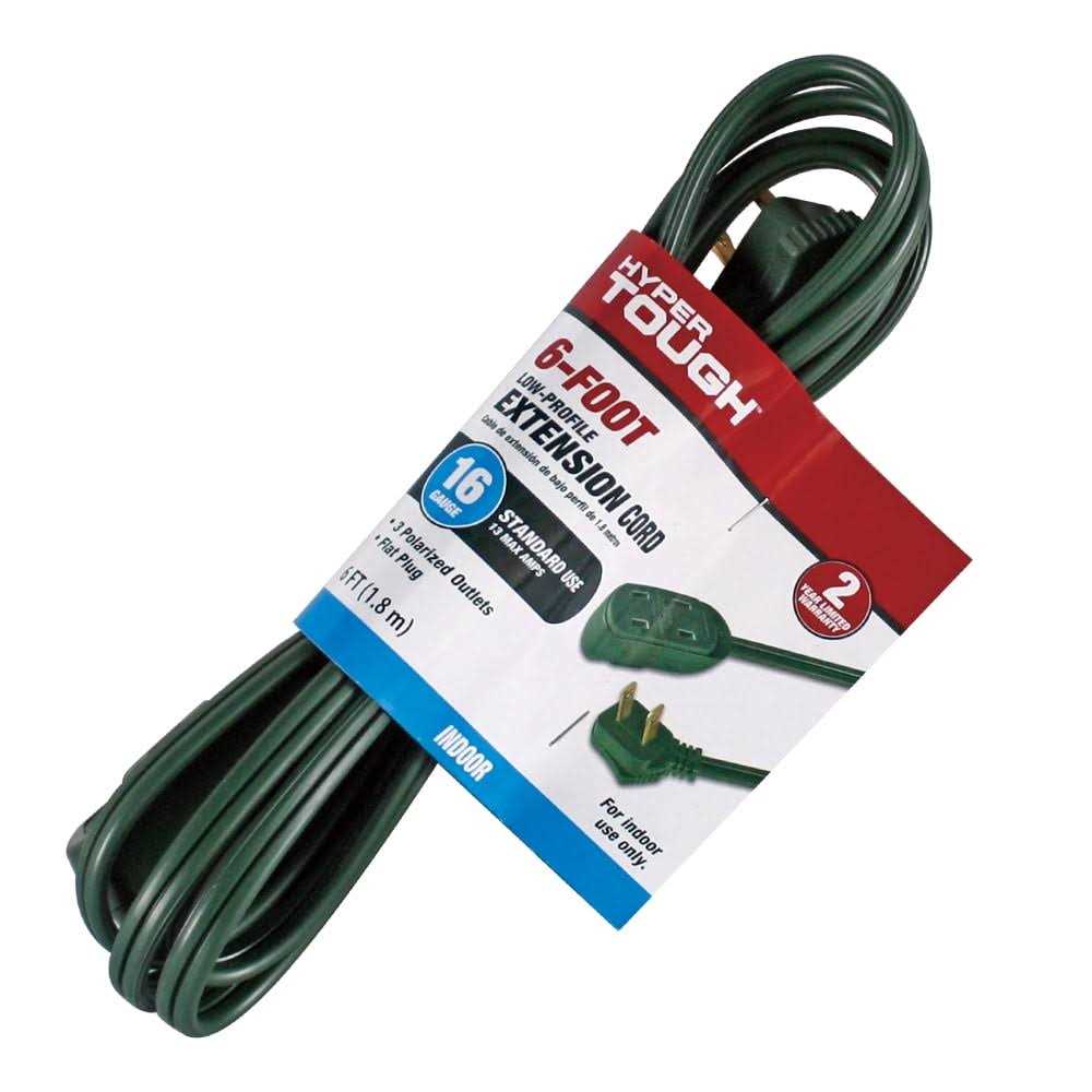 Hyper Tough 16AWG 2 Prong Indoor Household Extension Cord - Cheap Fitting