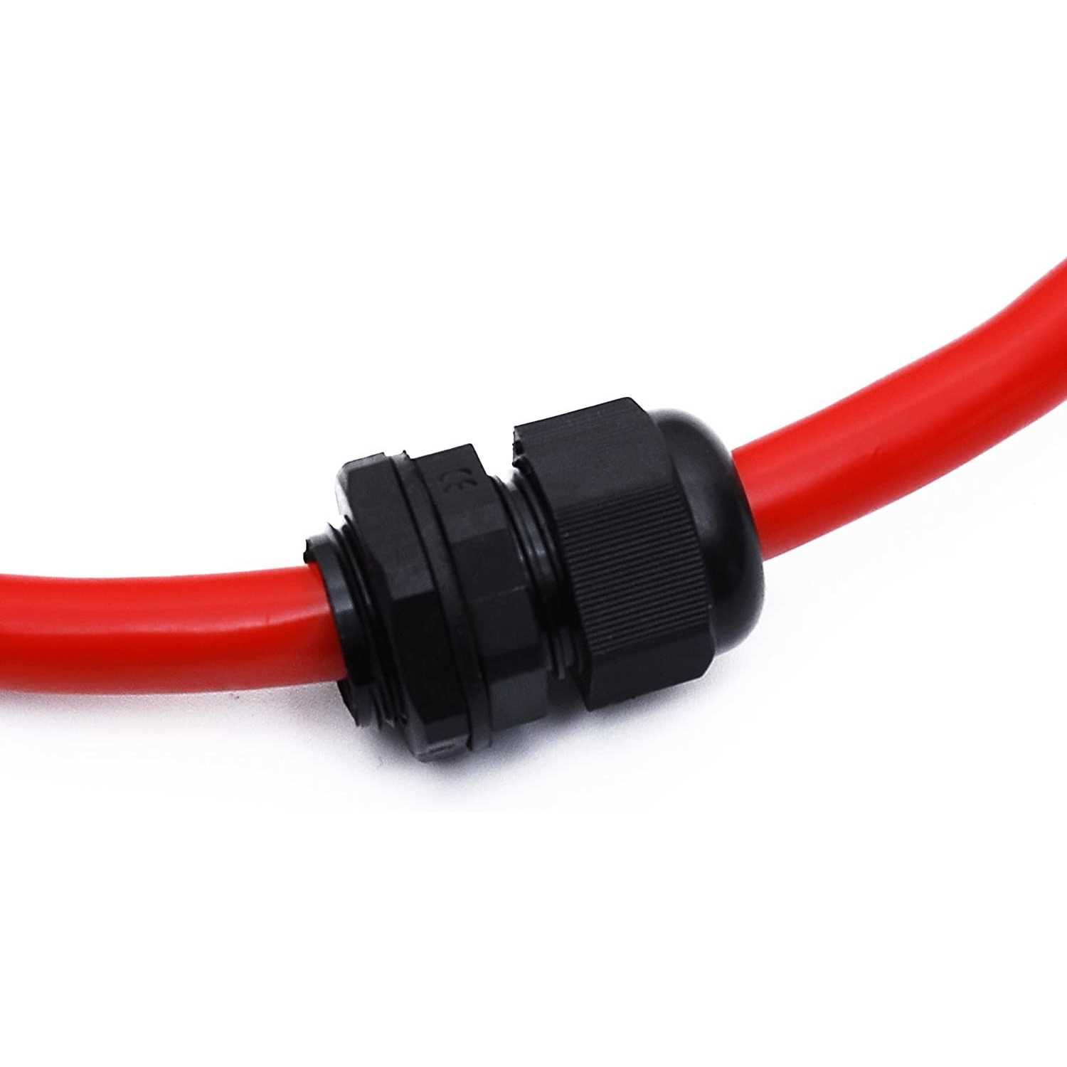 Conextlink 5pcs Waterproof IP68 Nylon Firewall Bushing Grommet Cable Gland Joint Adjustable Locknut Protectors for Power Cable - Cheap Fitting