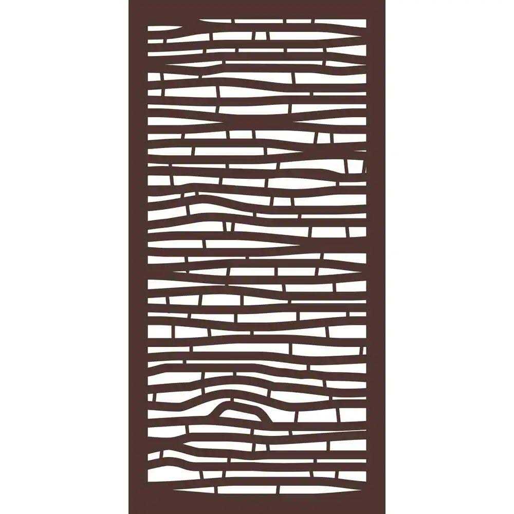 OUTDECO 5/16 in. x 24 in. x 48 in. Bungalow Modular Hardwood Composite Decorative Fence Panel - Cheap Fitting
