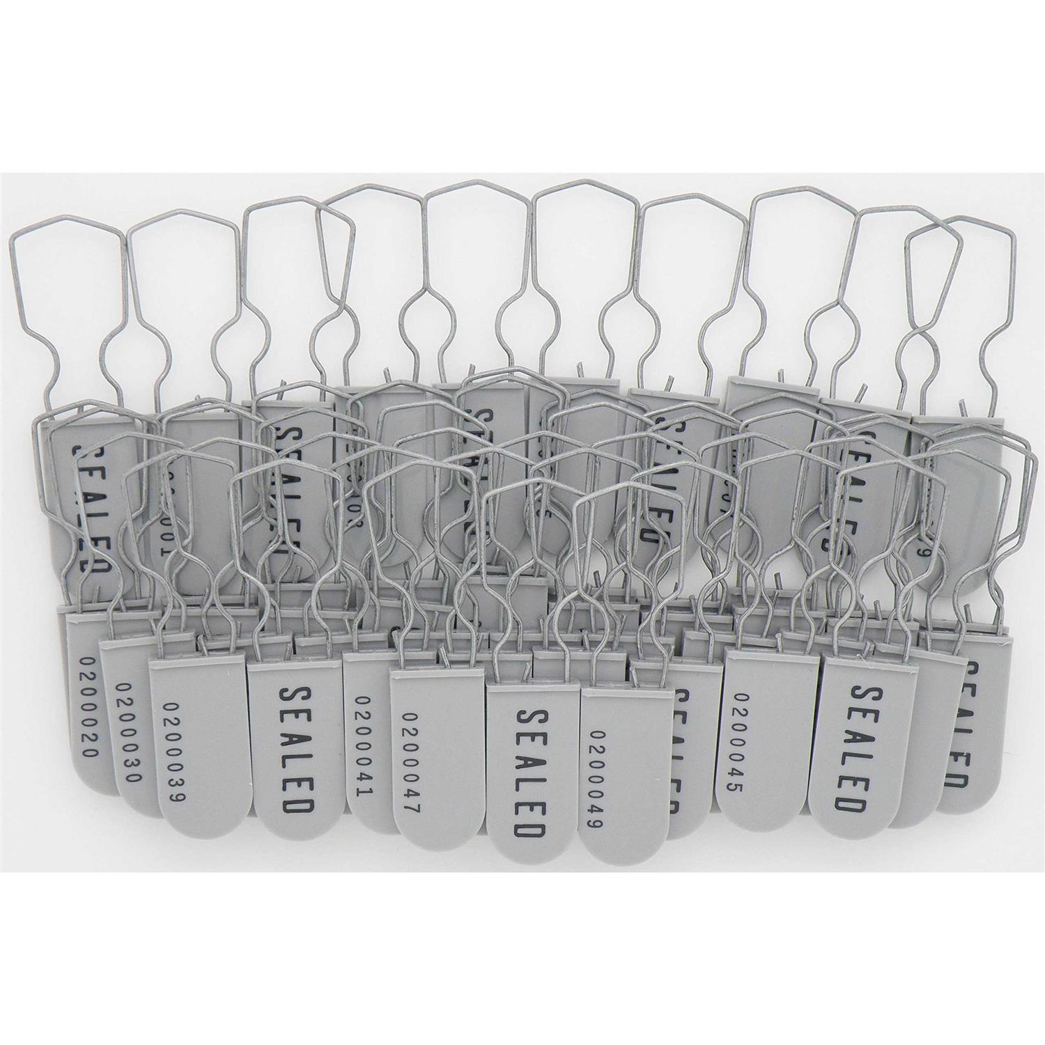 Plastic Wire Padlock Electric Meter Security Seals Sequentially Numbered Blue Pack of 50 - Cheap Fitting