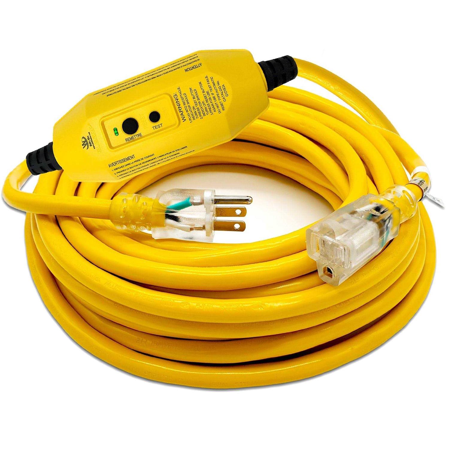 Watt’s Wire 12Awg GFCI SJTW UL Extension Cord - Cheap Fitting