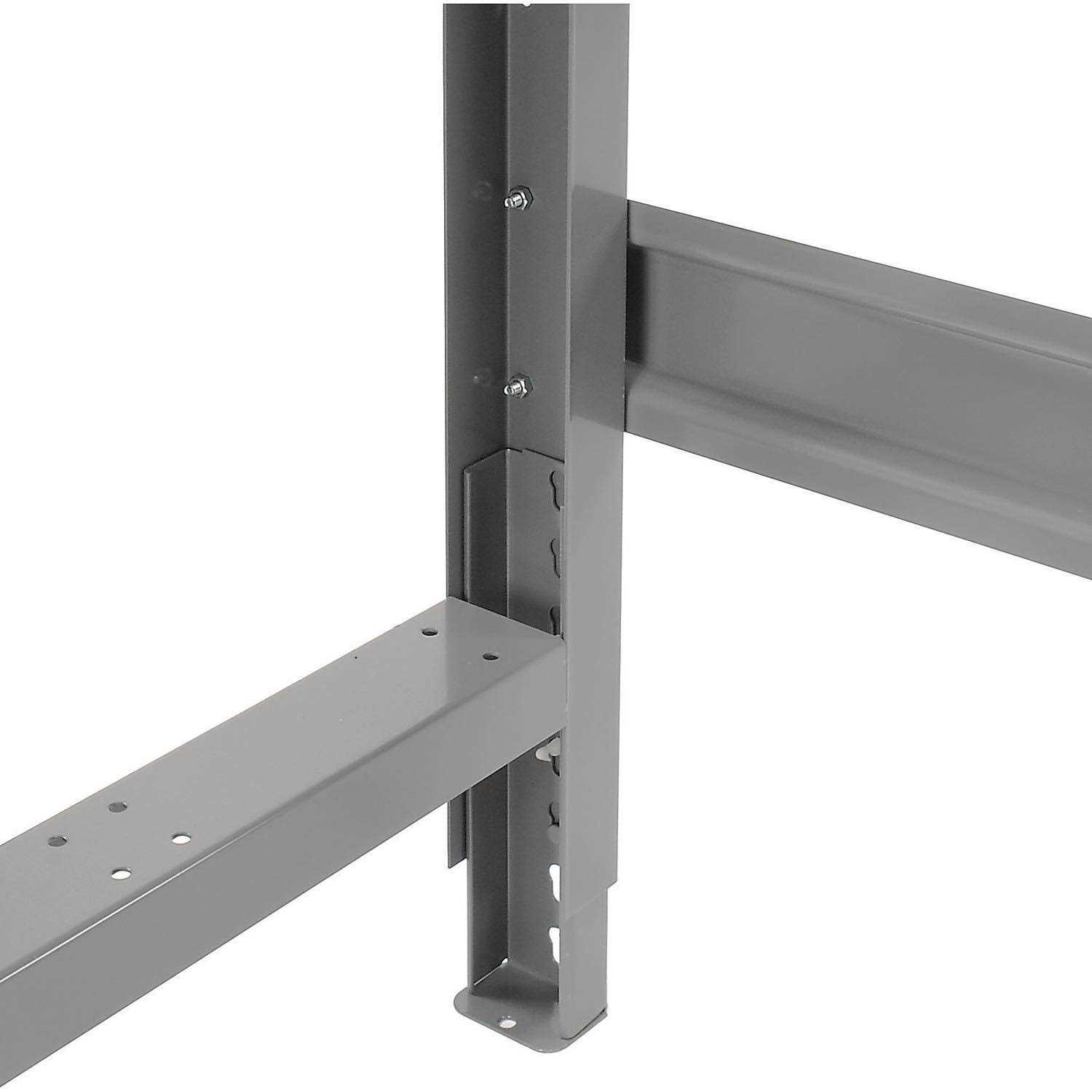 Global Industrial Global Industrial Workbench Stringer C Channel Leg Adjustable & Fixed Height Gray - Cheap Fitting