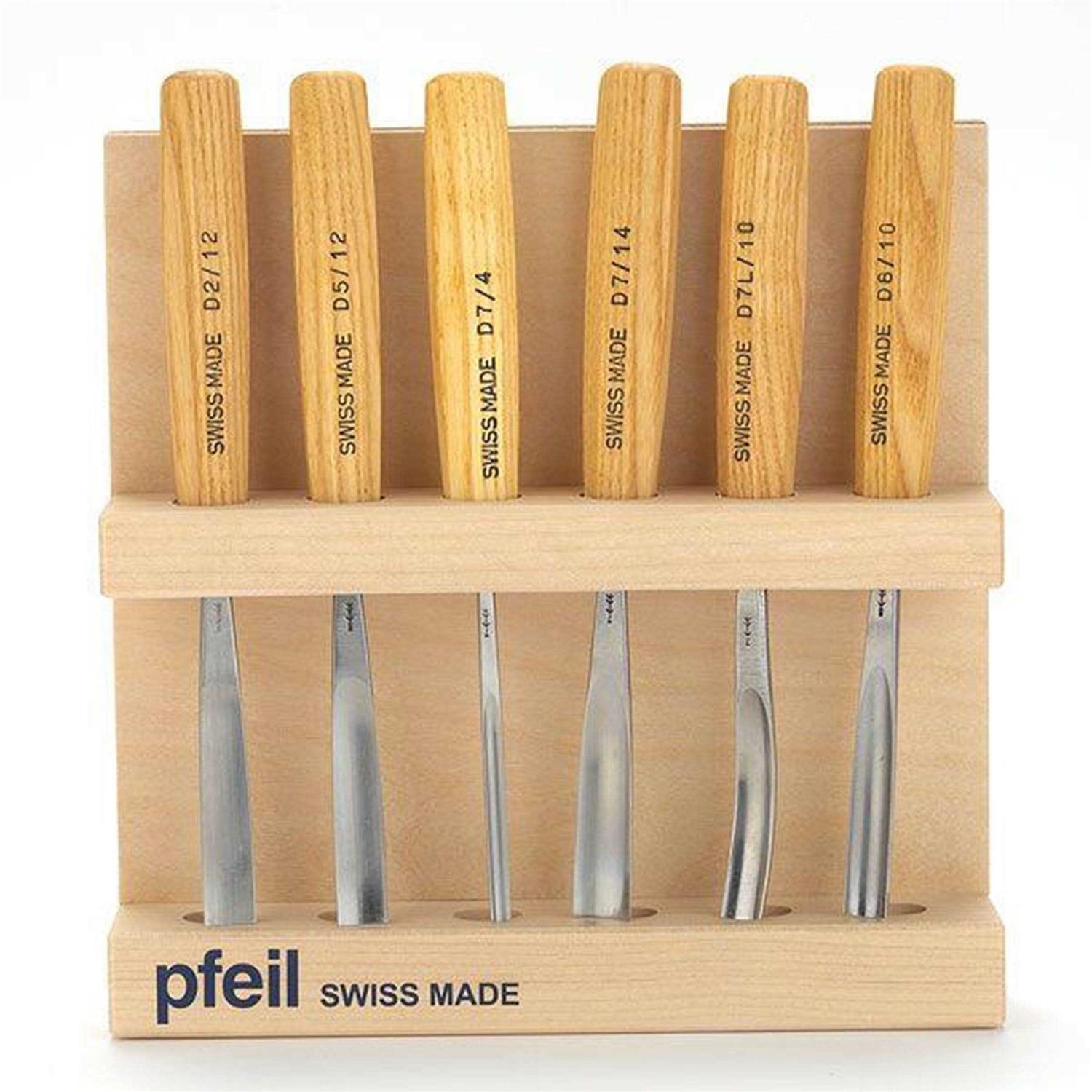 pfeil Swiss Made Carving Tool Intermediate Size Set C 6 piece - Cheap Fitting