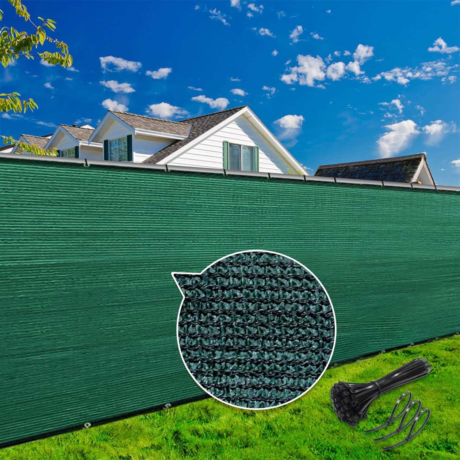 KANAGAWA Privacy Screen Fence 90% Blockage Heavy Duty 175 GSM Fencing Mesh Net Cover for Outdoor Wall Garden Yard Backyard Cable Zip - Cheap Fitting